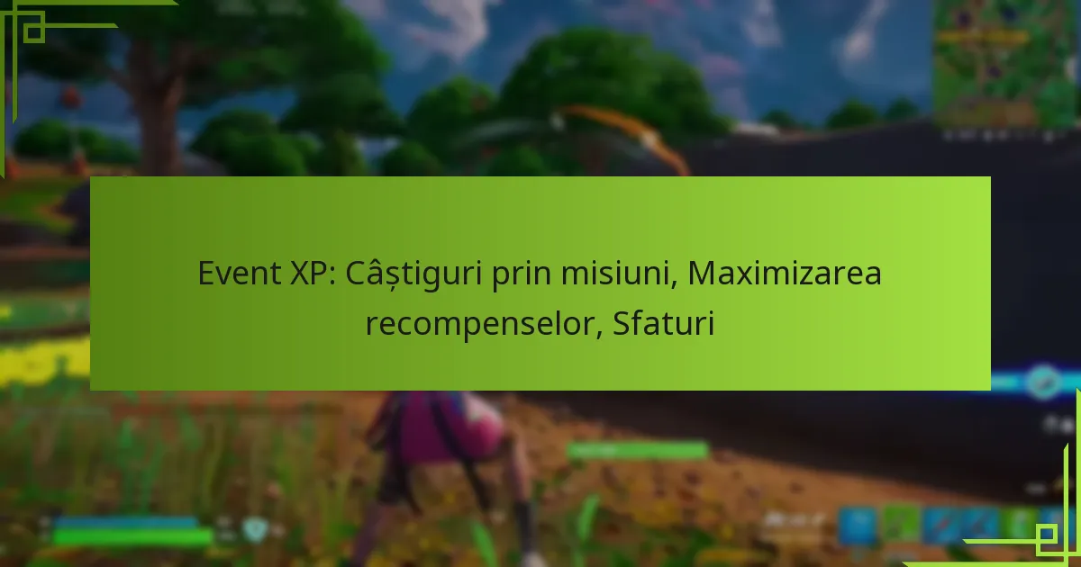 Event XP: Câștiguri prin misiuni, Maximizarea recompenselor, Sfaturi